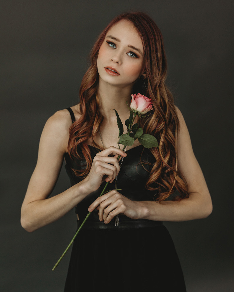 Model Sailem Rayne after her braided balayage with Bee Sam. Photograph by Nancy Micheals.