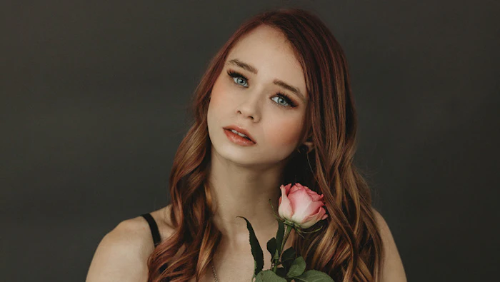 Model Sailem Rayne after her braided balayage with Bee Sam. Photograph by Nancy Micheals.