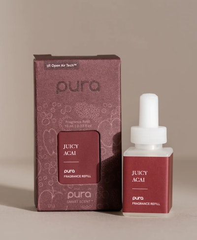 Juicy Acai is said to be most effective at removing pet odors and combines crisp apple, plump acai berry, and juicy red fruits with a blend of dewy florals and orchard woods.