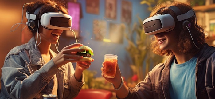 Lionel Hitchen utilized AI technology to create graphics for FutureFlavours and established a presence in the Metaverse through the Spatial platform to showcase products and interact with customers in a digital environment.