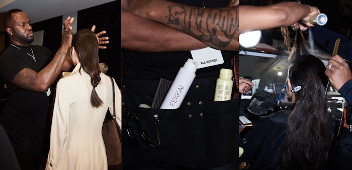 The hair looks for the show were created by international hairstylist Jawara using FEKKAI best-sellers and latest innovations, complementing Altuzarra’s vision of modern femininity and undone elegance with a French flair.