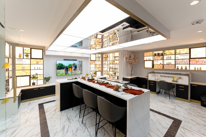 “As well as being a place to meet with customers, the Atelier enables us to perform olfactive analysis on samples and products and in time, it will evolve into a futuristic hub to enable us to perform small tests and carry out formulation development,” said Lisa Piccininni, president at Ultra International Inc.