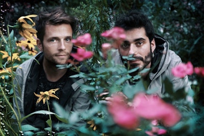 The French Brooklyn-based duo Cosmic Gardens (Clément Mercet and Ugo Charron).