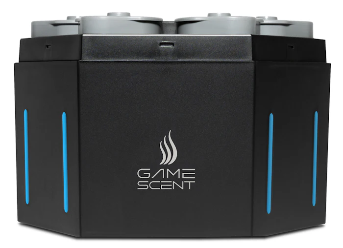 GameScent currently offers five scents: gunfire, race car, storm, forest and explosions