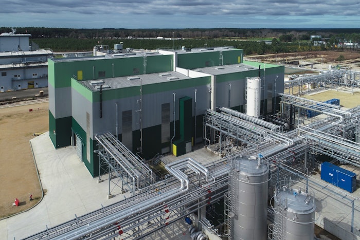 The facility pictured is a multipurpose unit for the production of pine-based ingredients.