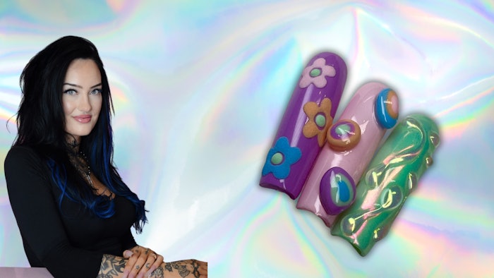 Maggie Curlew (@alt.maggiecurlew) shares her step-by-step tutorial for three pastel nail designs that are sure to put a spring in your client's step!