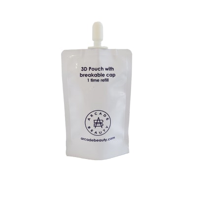 Arcade Beauty has created the Single-Use 3D Refill Pouch, a new variation on its resealable 3D Pouch.