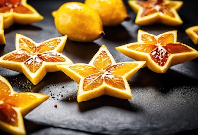 Two hundred ppm of delta-dodecalactone adds depth of taste in delicate starfruit flavors.