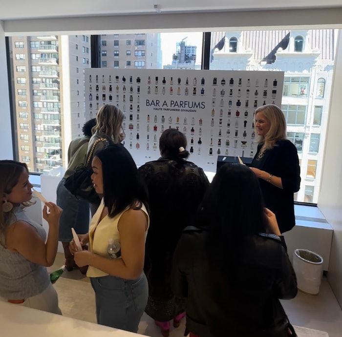 The Bar A Parfums allowed attendees to choose from a mass selection of fragrances created by Givaudan perfumers.