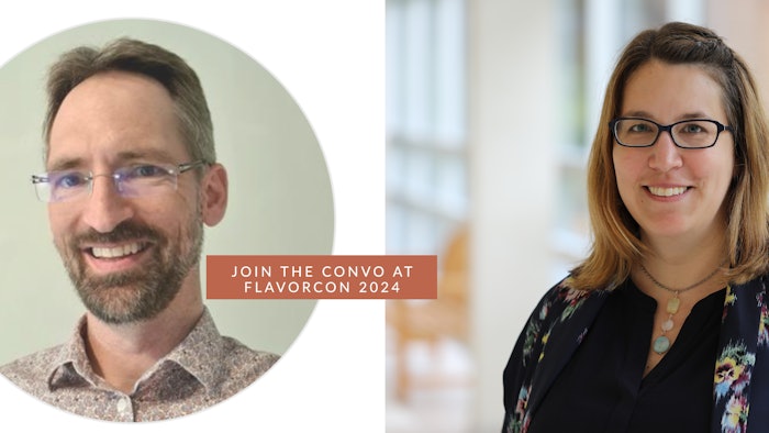 Flavorcon asked Jenifer Augelli (Givuadan) (R) to return to the Flavorcon stage alongside Nicolas Pineau, Ph.D. (ADM), to further explore this topic.