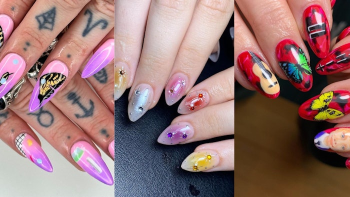 Festival season is here, which means your clients are going to want rocking nails. Get some inspo with these music-inspired nails from Nailpro's Instagram followers.