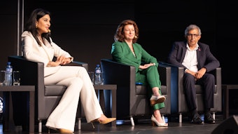 Fragrance Stewards (L to R): Farah K. Ahmed, president and CEO, Fragrance Creators Association, Cynthia Reichard, executive vice president, Arylessence, Inc., and Sumit Bhasin, senior vice president, Global Fragrance Innovation, Product Development and R&D, The Estée Lauder Companies.