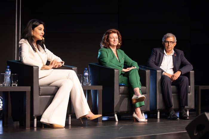 Fragrance Stewards (L to R): Farah K. Ahmed, president and CEO, Fragrance Creators Association, Cynthia Reichard, executive vice president, Arylessence, Inc., and Sumit Bhasin, senior vice president, Global Fragrance Innovation, Product Development and R&D, The Estée Lauder Companies.