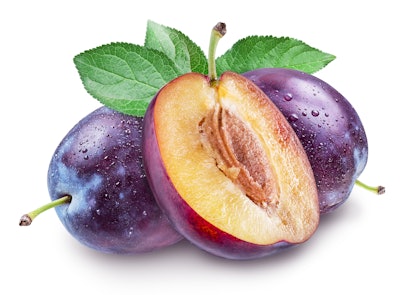 Butyl acetate brightens the fruity aspect of all types of plum flavors. Three hundred ppm works very well.