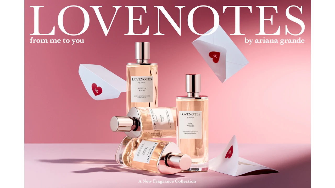 Ariana Grande x Luxe Brands Debuts Lovenotes Multi-Fragrance Ariana Grande x Luxe Brands Debuts Lovenotes Multi-Fragrance