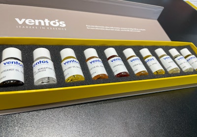 Ventos highlighted the company's latest innovation at WPC—Schinus molle Velouté—a co-distillation between mimosa absolute and Schinus molle CO2 extract coeur. The company also highlighted a new warehouse in the UK and are in the process of opening its subsidiary Ventós India.
