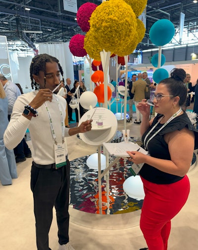 Givaudan created an imaginative landscape with a 'molecular garden' theme.