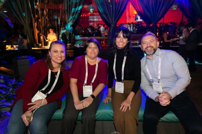 Here's a shot of smiling flavor professionals from the 2018 Flavorcon Opening Reception at Harrah's poolside party!
