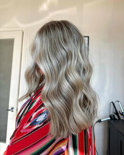 A lived-in blonde hair color creation
