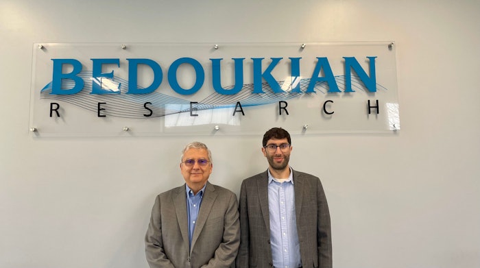 In July 2022, the Perfumer & Flavorist+ team visited the Bedoukian Research Center in Danbury, Connecticut and connected with Bob (L) alongside his son and vice president of sales, David Bedoukian (R). The duo discussed celebrating 50 years in F&F, the company's humble beginnings and more.
