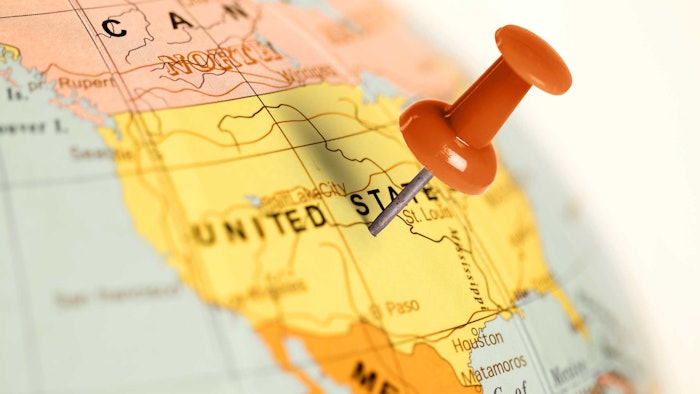 North America Map push pin globe AdobeStock