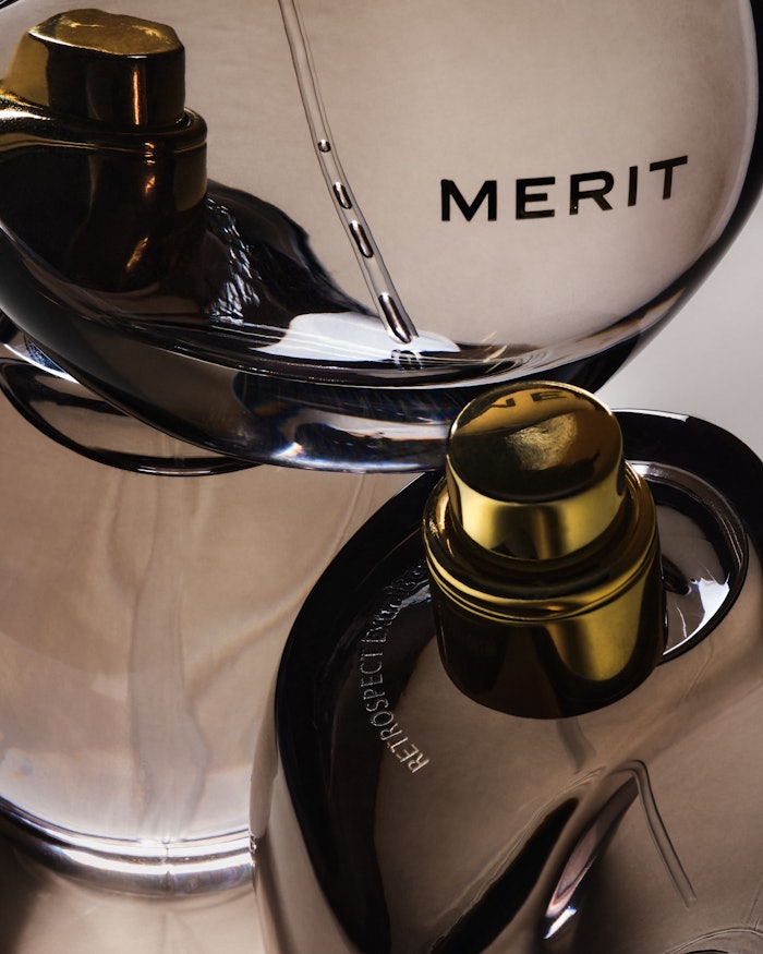 Merit’s first fragrance, Retrospect Extrait de Parfum.