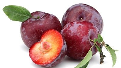 While levels vary, 200 ppm is usually effective for plum flavors.