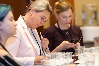 The 2024 Master Class took 35 attendees on a guided tour through a lineup of organoleptic materials.