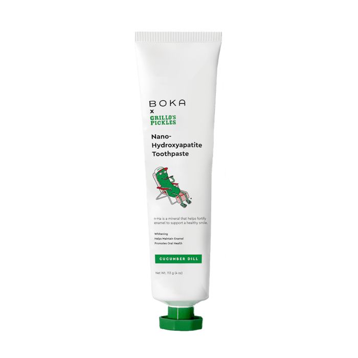 The new flavor of toothpaste combines sweet, refreshing, and tangy tastes of cucumbers and dill.
