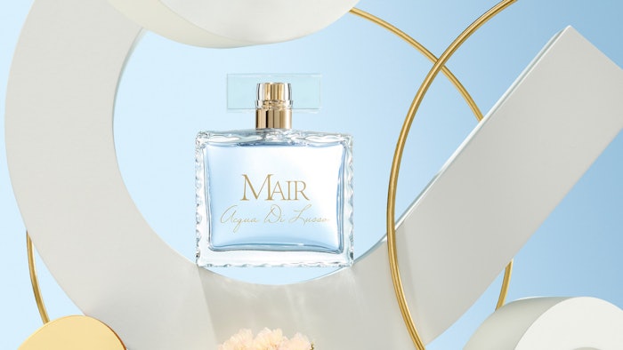 The new fragrance has top notes of bergamot, lemon, and cardamom.