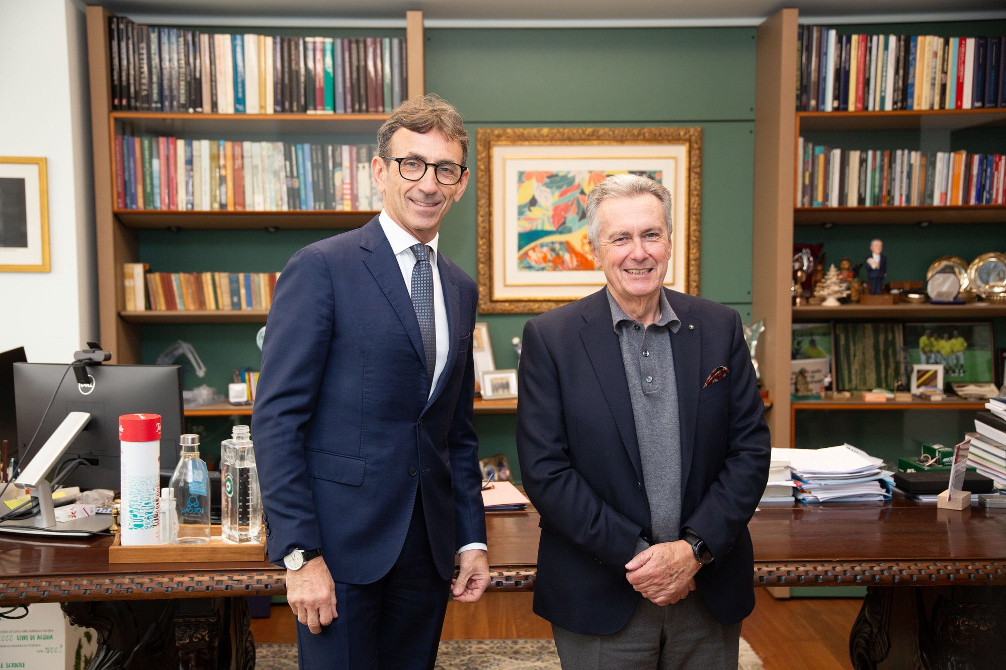 Valerio Soli (left), the newly appointed CEO of Marchesini Group, and Maurizio Marchesini (left) President of Marchesini Group.