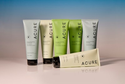 Acure’s product tubes, featuring the use of ICONS|America's mono-material IML tubes.