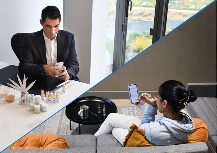 The ScentChat app is designed to integrate with existing messaging apps, like WhatsApp or Facebook Messenger.