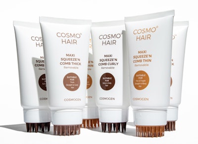 Cosmogen's Squeeze'n range of specialized applicators caters to diverse hair care needs, based on extensive market research and testing.