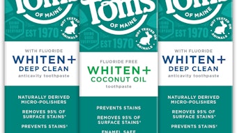 The new toothpaste is available in two formulas: Whiten+ Deep Clean (which contains fluoride) in peppermint and spearmint, and Whiten+ Coconut oil (fluoride-free) in gentle mint.