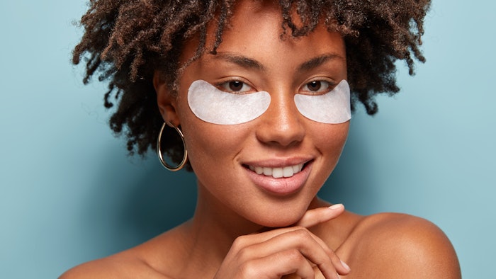 Beautiful Woman Under Eye Patches Skin Care Concept Adobe Stock 252439967