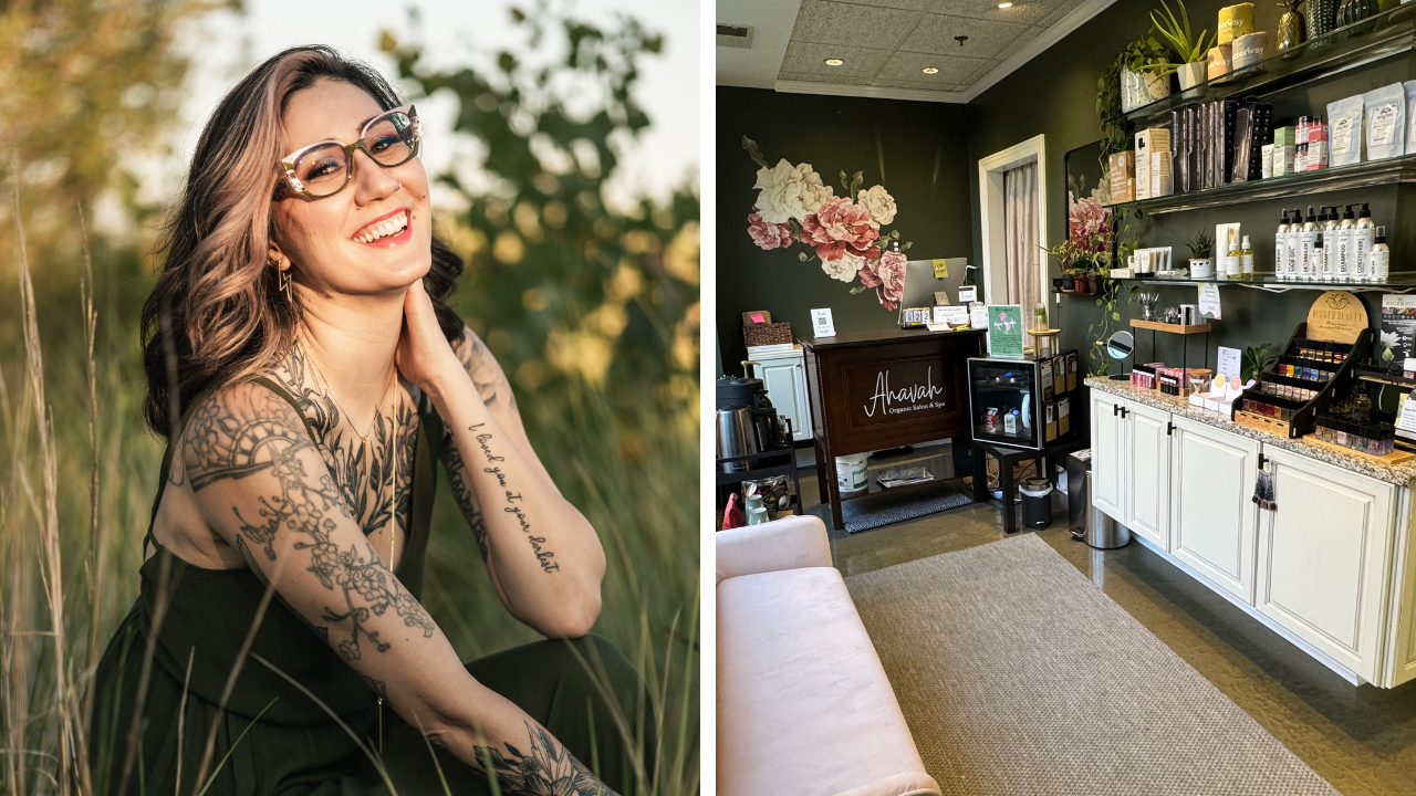 Tracey Burnap and her salon Ahavah Organic Salon and Spa