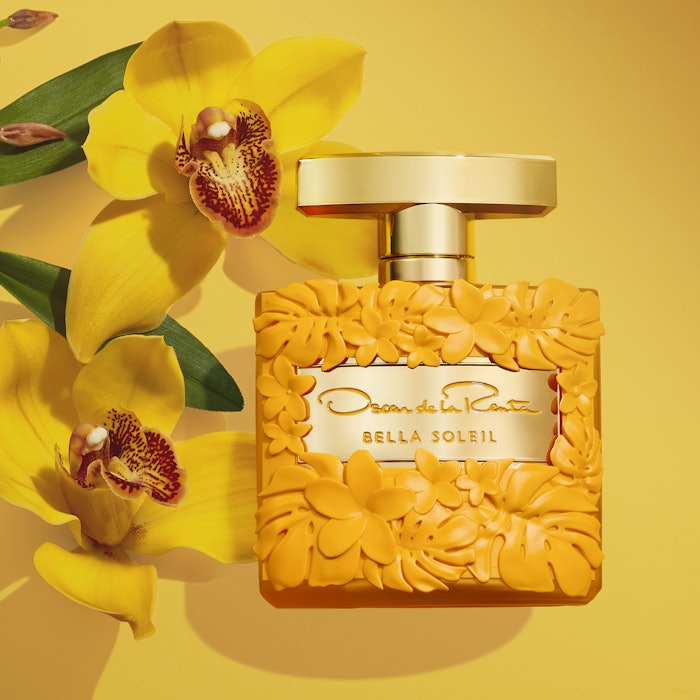 Bella Soleil eau de parfum includes scent notes of prickly pear, tiger orchid and amber.