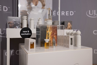 Cécred product display inside of ULTA Beauty location in Westwood.