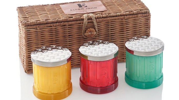 The collection includes candles and reed diffusers in nine spring-inspired scents.