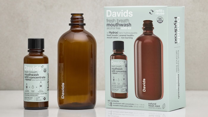 Davids Fresh Breath Mouthwash is available for purchase in a four-ounce concentrate.