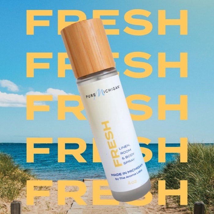 The fragrance is inspired by Michigan's freshwater coastline, wineries and lavender fields.