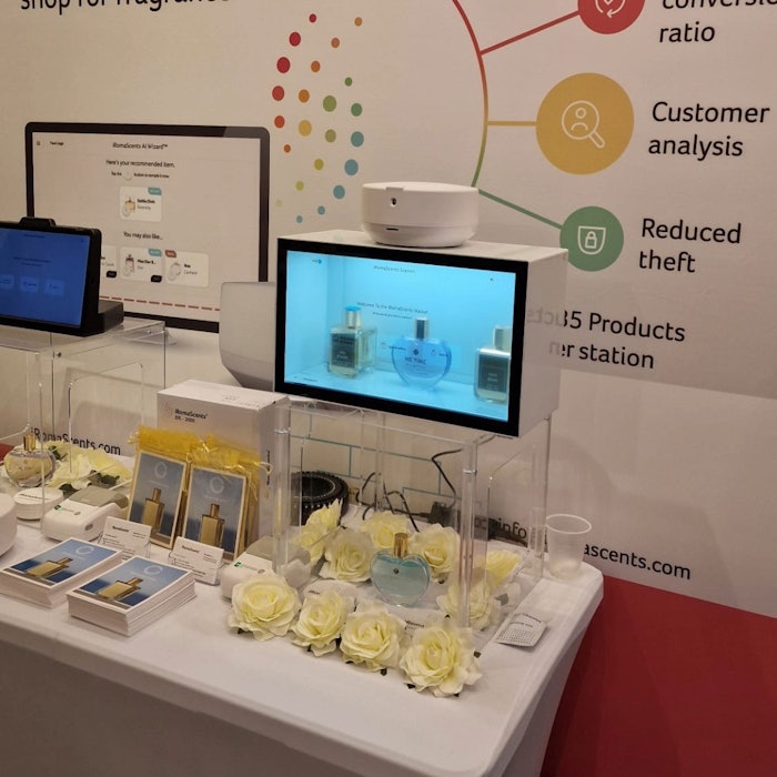 Attendees at Cosmoprof North America had the opportunity to try out the AI Wizard.