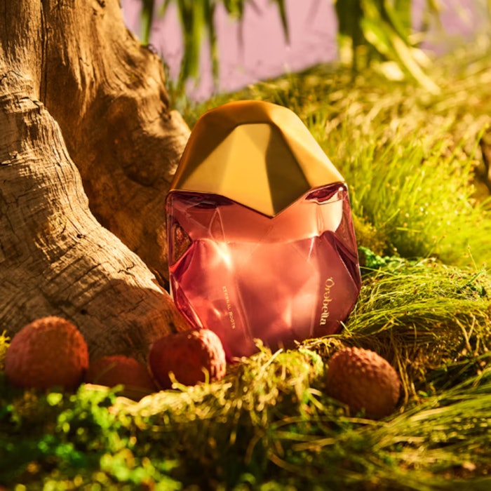 ETERNAL ROOTS includes fragrance notes of lychee, bergamot, papyrus and vetiver.