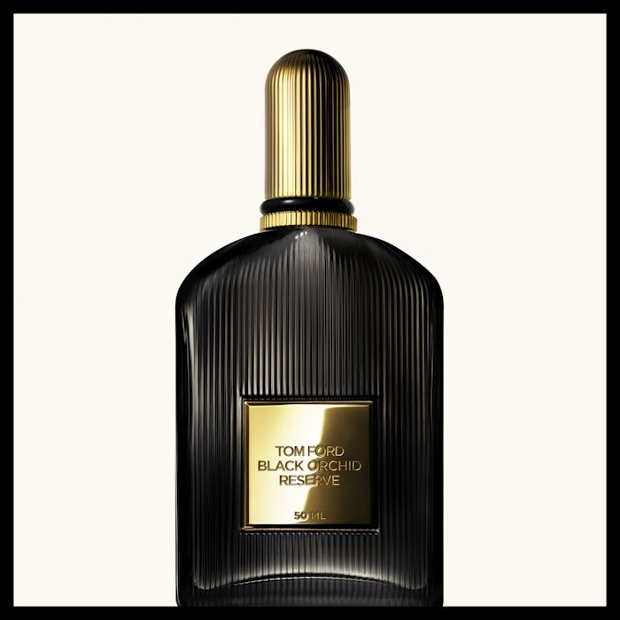 Tom Ford's Black Orchid Reserve includes fragrance notes of bergamot, black orchid, patchouli and tonka.