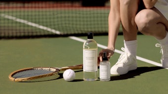 The collection features a new fragrance, Marine, with scent notes of bergamot, mandarin, jasmine and musk.