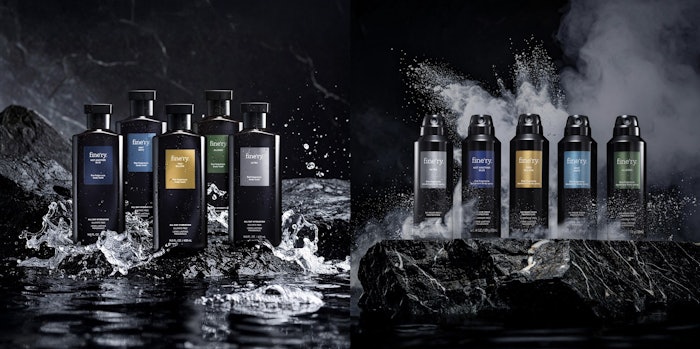 The new collection from Fine'ry includes deodorant sprays and body washes, available in five scents.
