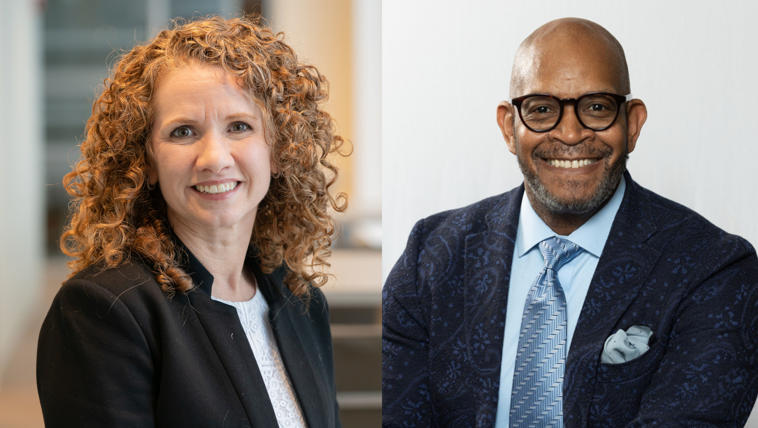 from L: Laura Riffner, CFO, and Kevin Cureton, president and CEO, Sol&eacute;sence