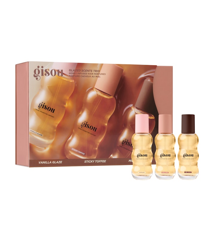 Gisou’s hair perfumes’ key ingredients are honey and argan oil, which provide hydration and boosted shine.