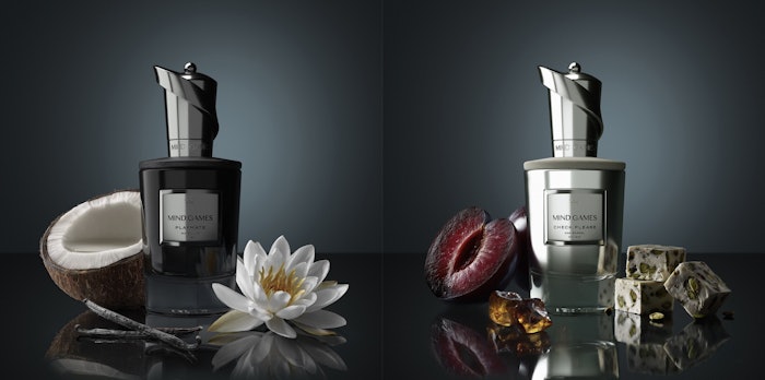 Continuing MIND GAMES' signature blend of olfactory artistry and the intellectual elegance of chess, the new fragrances explore themes of intrigue, seduction and refined mastery.